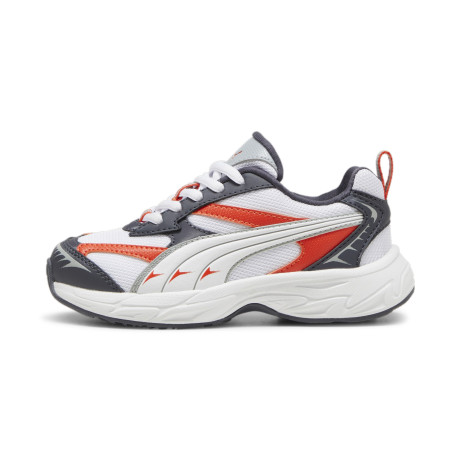 PUMA MORPHIC TECHIE PS WHITE RED 28-35