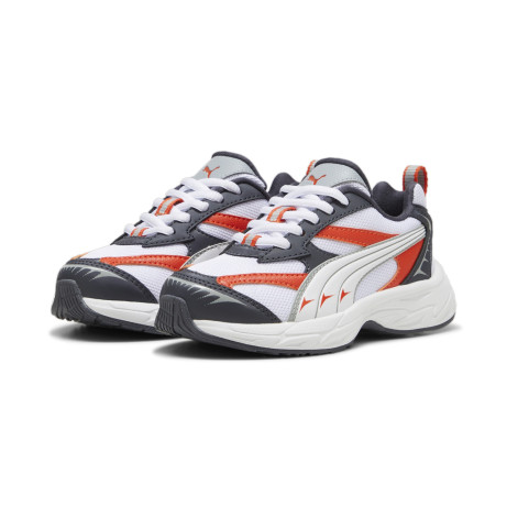 PUMA MORPHIC TECHIE PS WHITE RED 28-35