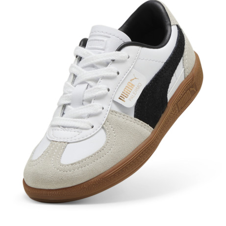 PUMA PALERMO LTH PS WHITE VAPOR GRAY GUM 28-35