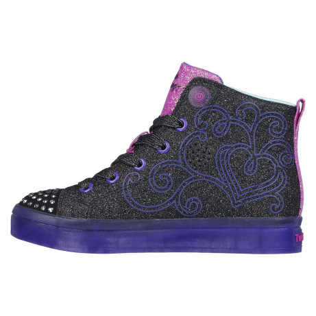 SKECHERS TWI LITES 2.0 TWINKLE WISHES BLACK 27-30