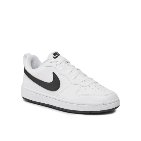 NIKE COURT BOROUGH LOW RECRAFT GS WHITE BLACK 36-40